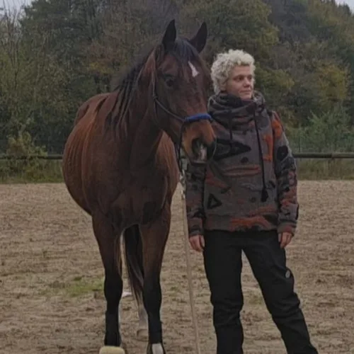 Kerstin mit ihrem Pferd Lio